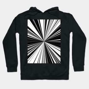 Black And White Tunnel Vision Hoodie